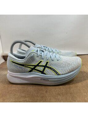 Asics Magic Speed 2 Women Size 7.5 Blue White Road Running Shoes